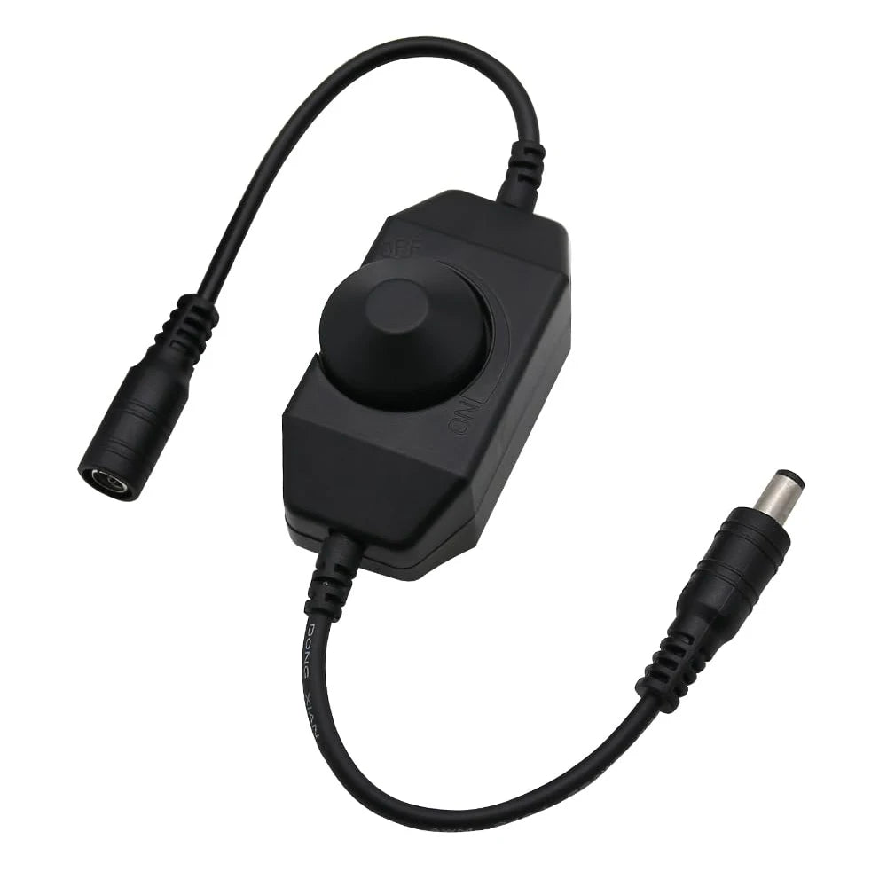 USB LED Dimmer – 5V Inline Brightness Control Switch for LED Light Strips