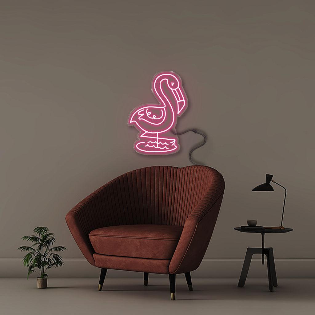 Doodle Flamingo - NEONIFIC