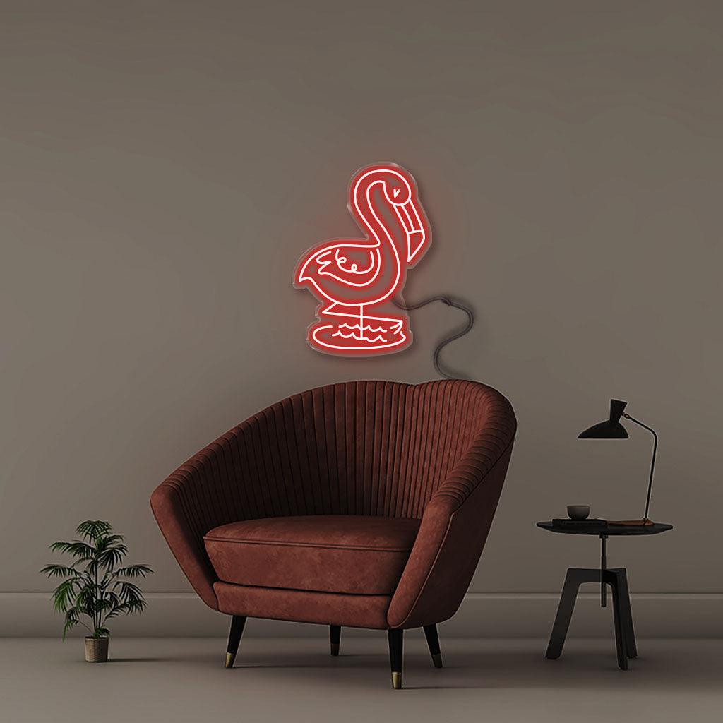 Doodle Flamingo - NEONIFIC